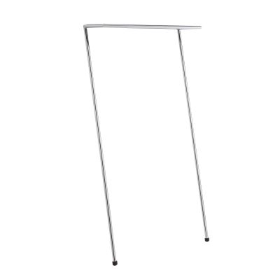 Zen Anlehngarderobe Mox, glänzend verchromt, minimalistisches Design für Flur und Diele, moderne Garderobenlösung.